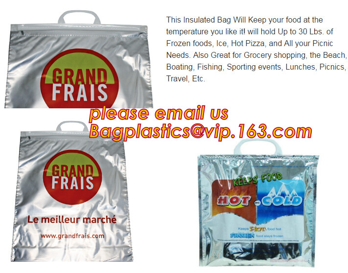 custom bulk waterproof large soft folding food delivery picnic lunch tote grocery cooler bag aluminum foil thermal bags