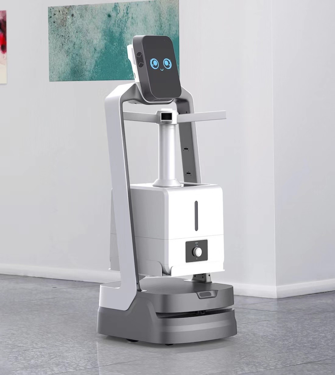 Washroom Automatic Movement Disinfection Spray Robot Connet With 4G WIFI
