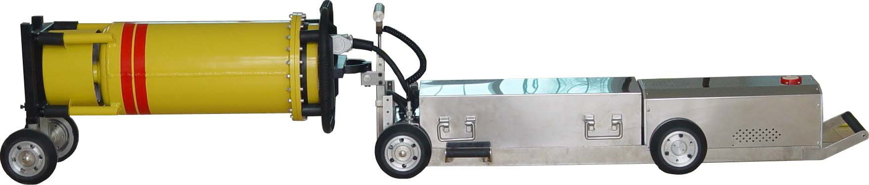 X-ray pipeline crawlers, X ray flaw detector for long pipe, X ray pipeline crawler RXPC-100A