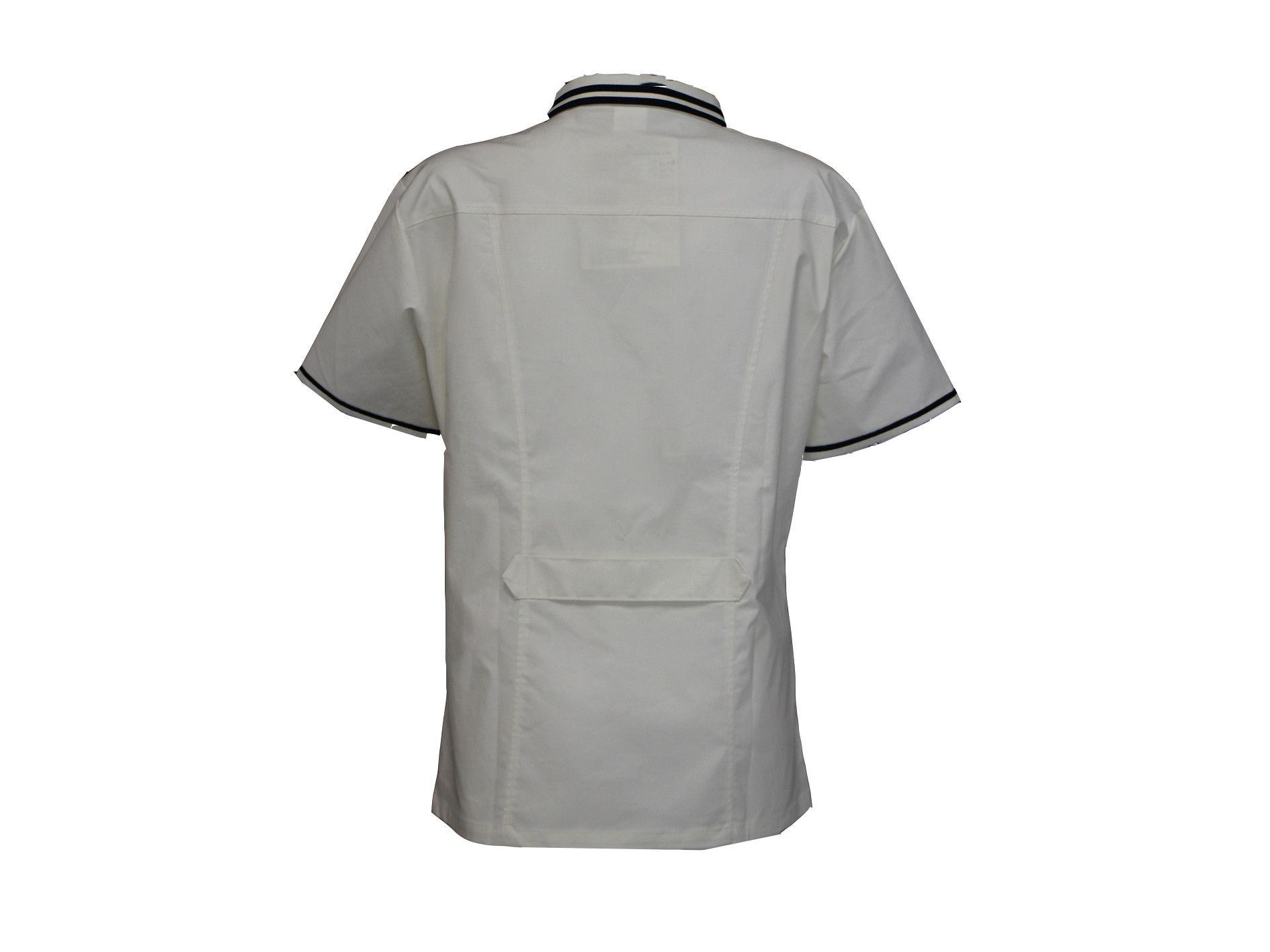 160 GSM T/C 42% 55% Spandex 3% Lapel White Medical Suit Antimicrobial Wrinkle-free
