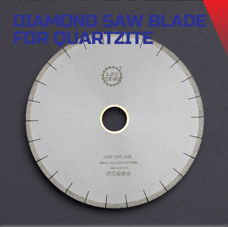 Industrial Grade D350MM Diamond Segmented Cutting Tools for Silent Quartzite Cutting