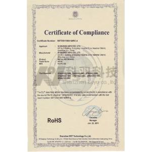 Guangdong Chuangwei Electronic Equipment Manufactory Certifications