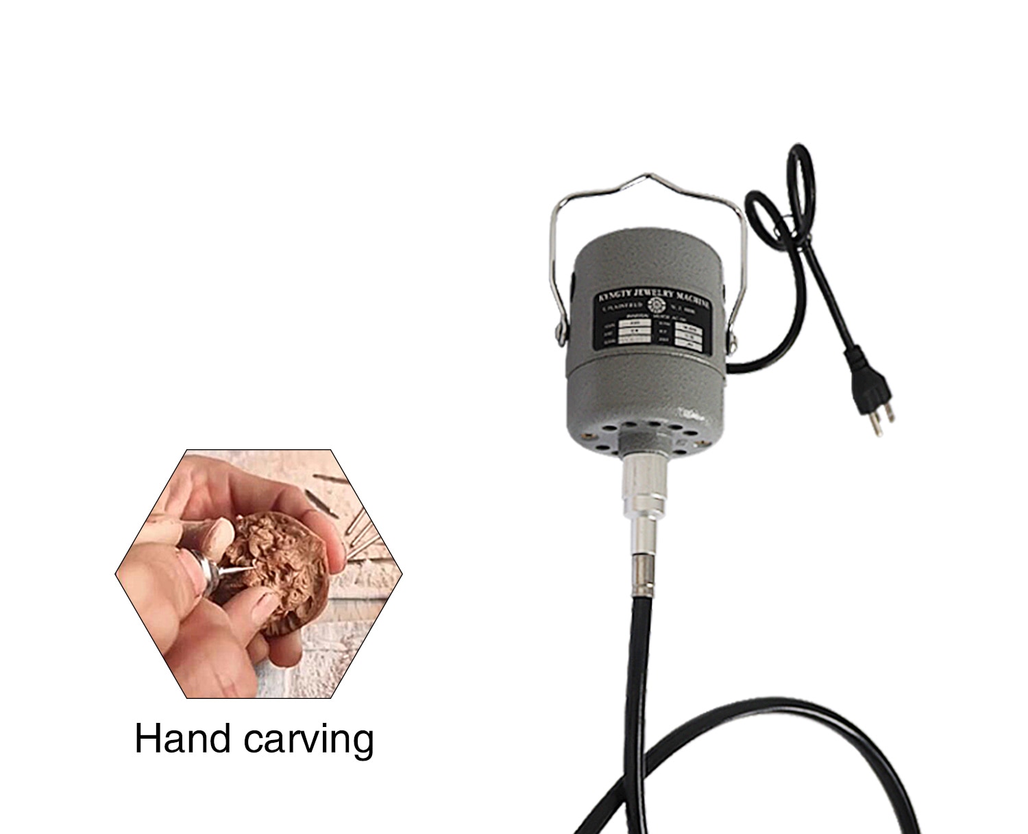 Rotary Hanging Flexible Shaft Grinders 110V/220V 50/60HZ for Carving