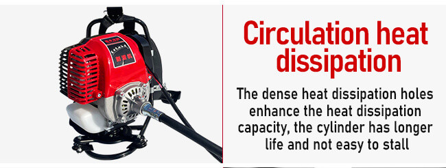 Multi Function Gasoline Brush Cutter 0.75KW 4 Stroke Backpack Grass Cutter