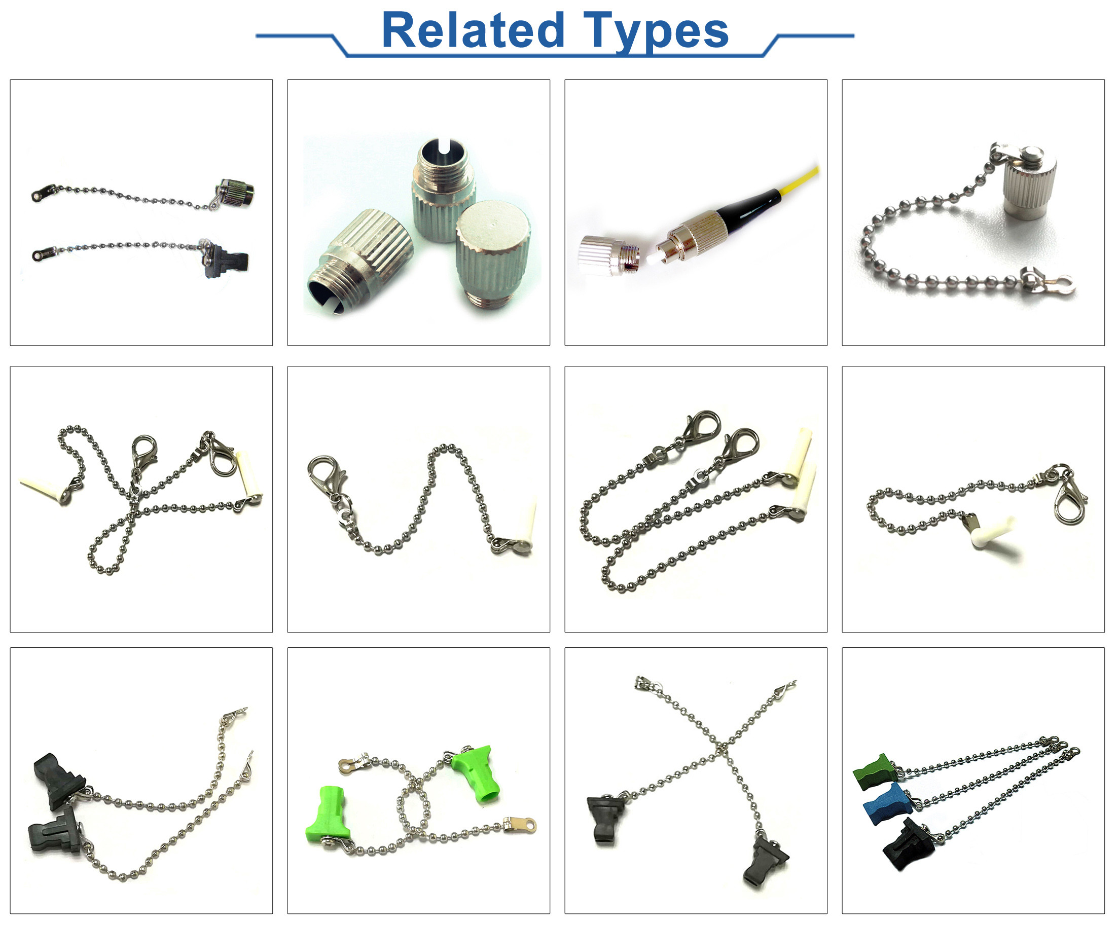 Multifunction Fiber Optic Dust Cap , LC Fiber Dust Caps For 1.25mm Ferrules