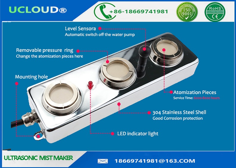 3L per hour Industrial Ultrasonic Mist Maker Fogger Water Atomizer Air Humidifier Mini Mist Maker