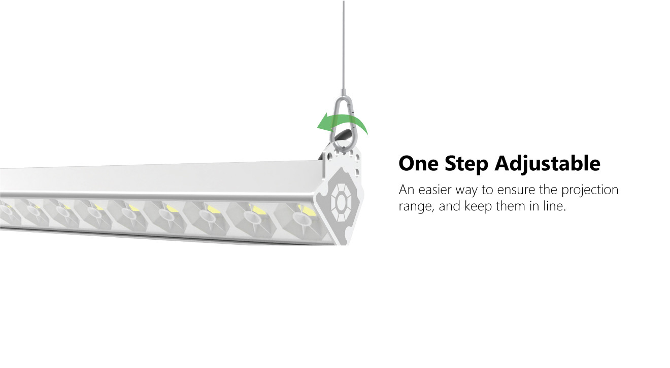 Adjustable 12000lm 150w/M Linear Led Ceiling Lights 40w