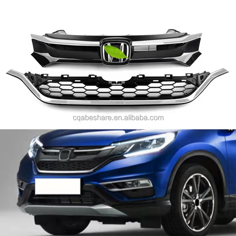 Front Honeycomb Grill Cover 71121-TLY-H01 for 2012-2018 Honda CRV RM RW Ample Supply