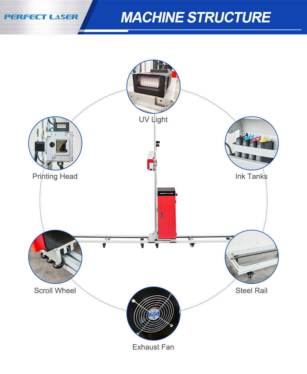Vertical Type Direct to Wall UV Printer Machine Price for Ceramic Tile / Wooden Board / Glass Painting