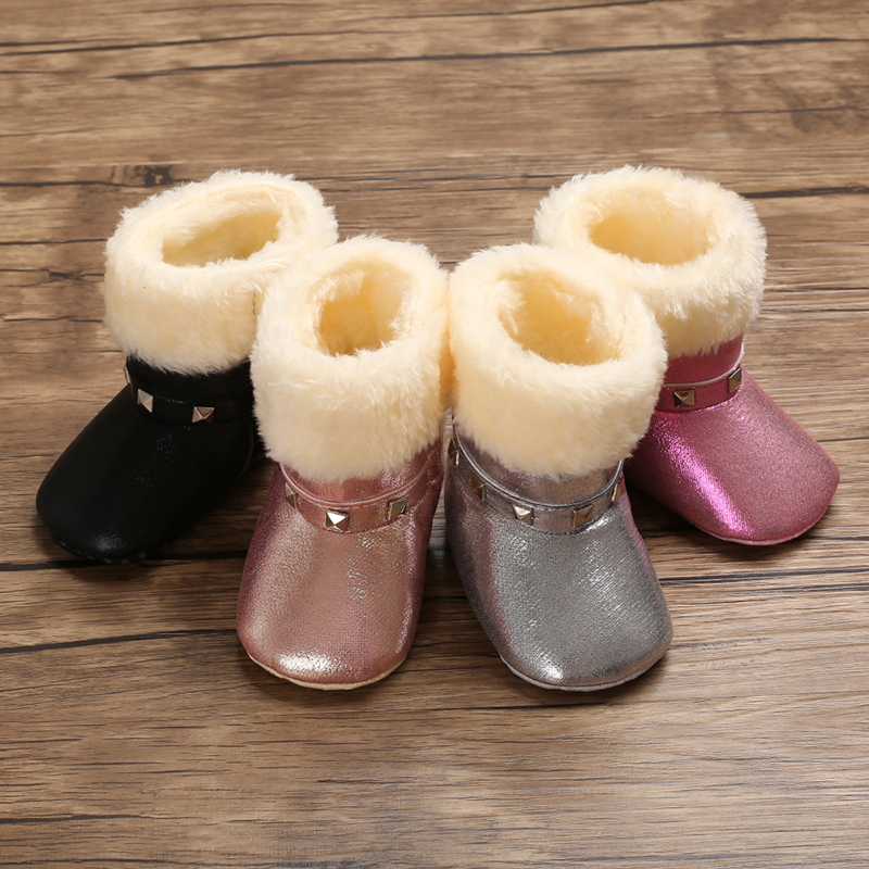 New arrived PU Leather girl princess 0-18 months girl Holiday party baby boots
