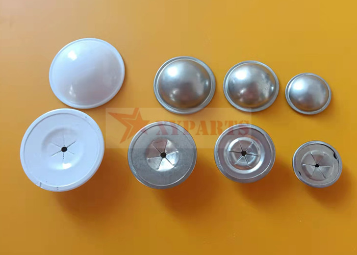 White Color Spay Coated Carbon Steel Insulation Dome Cap Washer For Protection