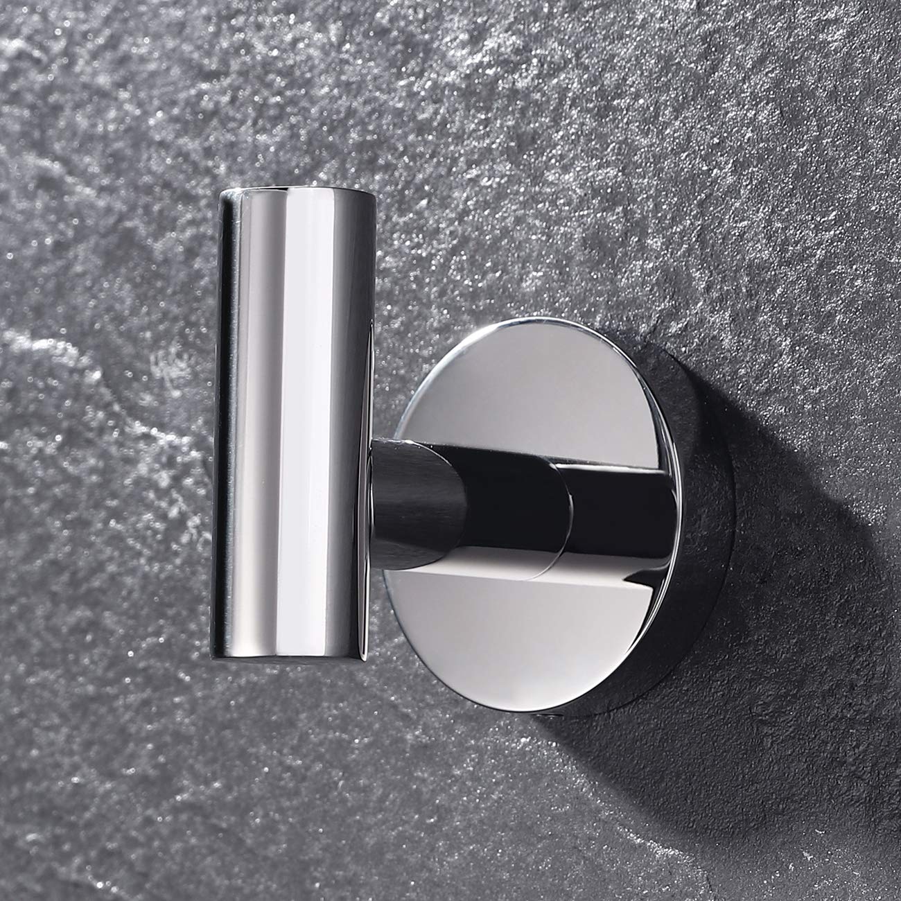 SUS 304 Stainless Steel Bathroom Robe Hook Self Adhesive Hanging Hooks