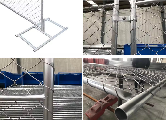 6 X 10 Chain Link Temporary Fence Panel For Construction America Standard