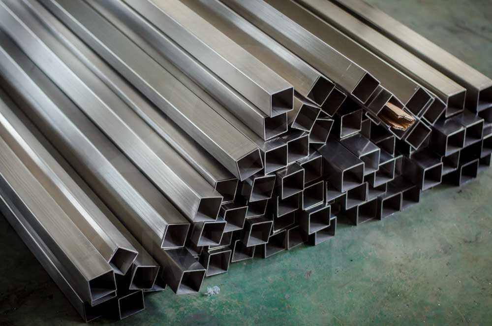 SS202 304 Stainless Steel Pipe Square SS201 321 BA 2B 8K HL 2D 1D