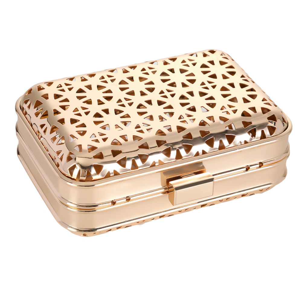 Wheel Patterns Hollow Out Minaudiere Purse Frame