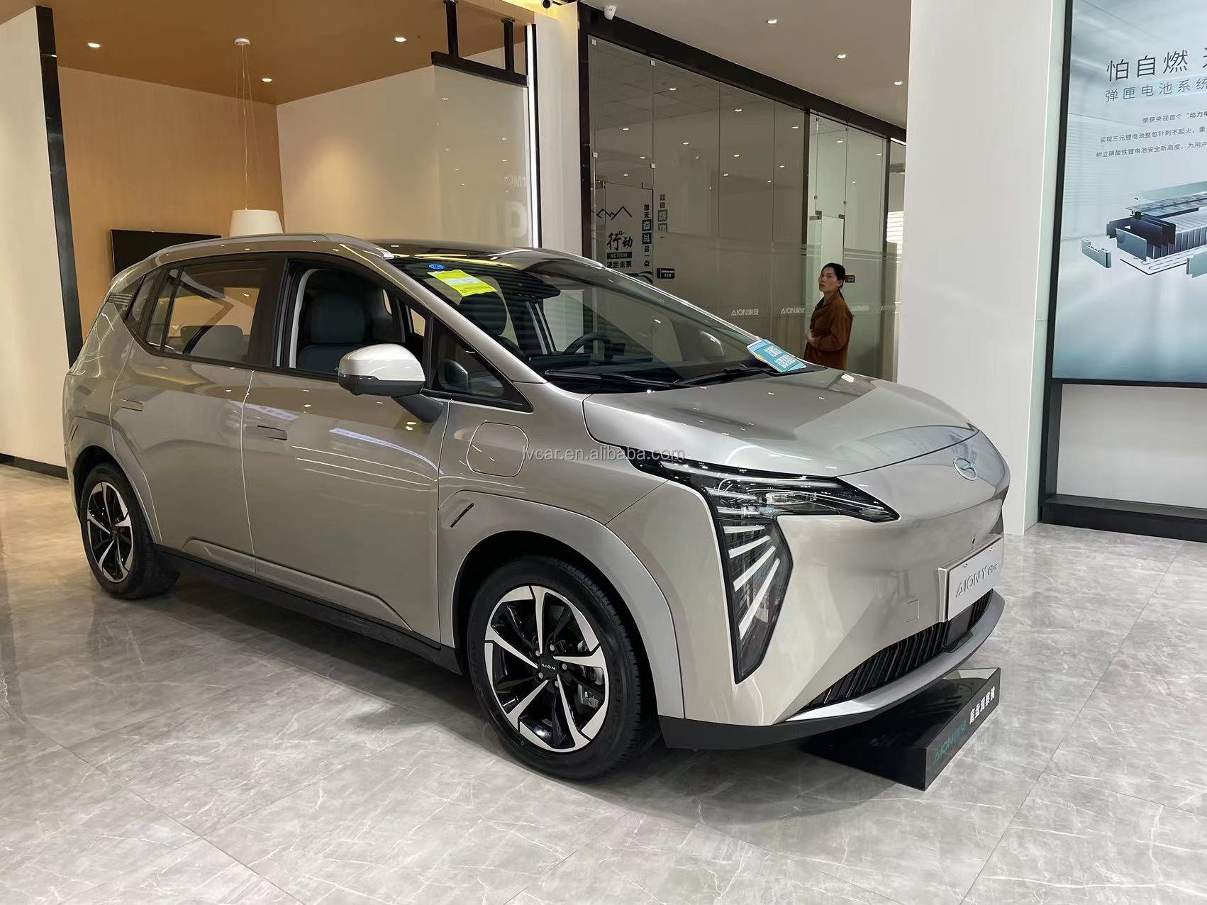 s 2023 AION Y Plus Energy SUV with 400-600km Range and Dark Interior Color Seats 5