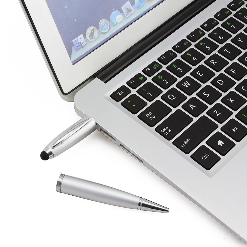 Metal Ballpoint Pen USB Flash Drive 16gb 3 In 1 Pendrive Memory Disk U Disk For Gift