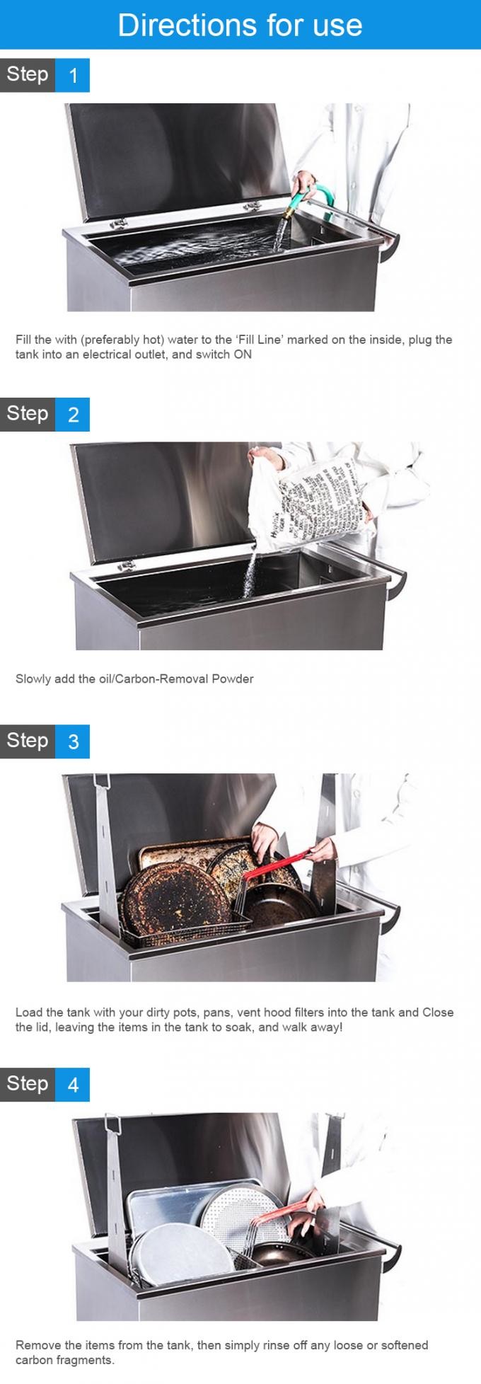 SUS304 258L Soaking Tank Machine Adjustable 3000W For Oven