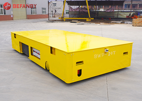 Battery Automated Transfer Heavy Load Cart Railless 15 Tons