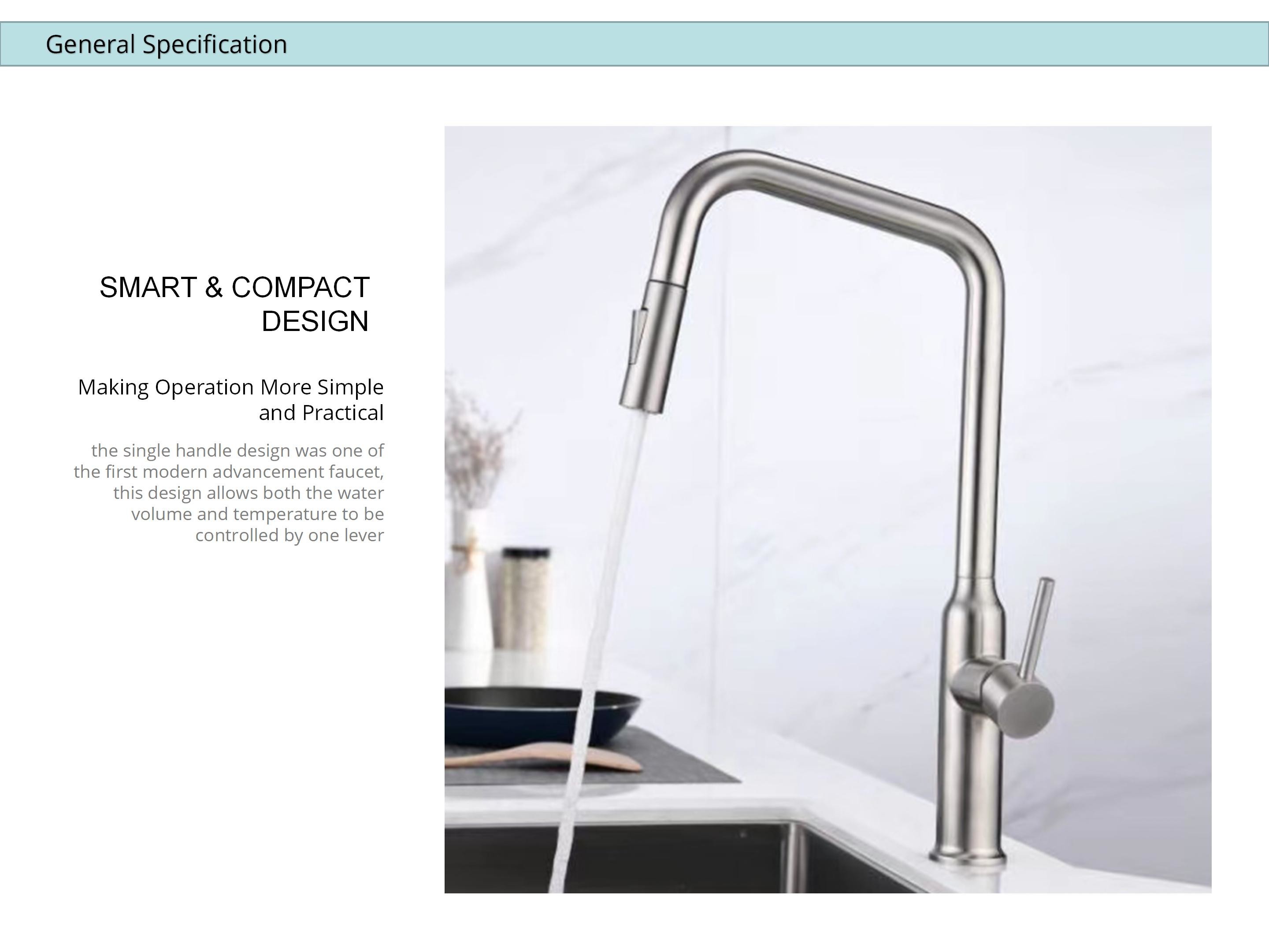 Sus304 Stainless Steel Kitchen Sink Faucets