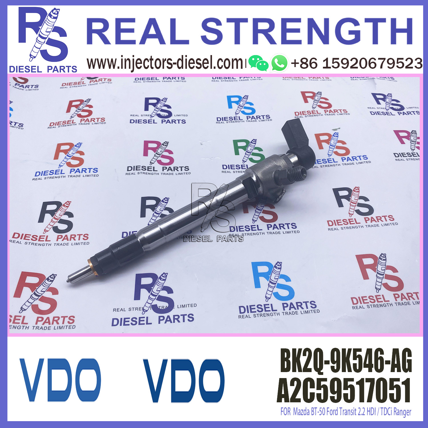 BK2Q9K546AG VDO Fuel Injectors BK2Q-9K546-AG BK 2Q9K546 AG VDO A2C59517051