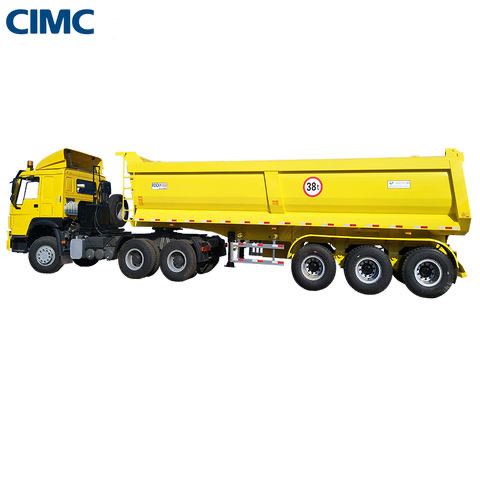 The best trailer factory in China manufactures 3/4/5 axle with a load of 30 to 100 tons dump semi-trailers