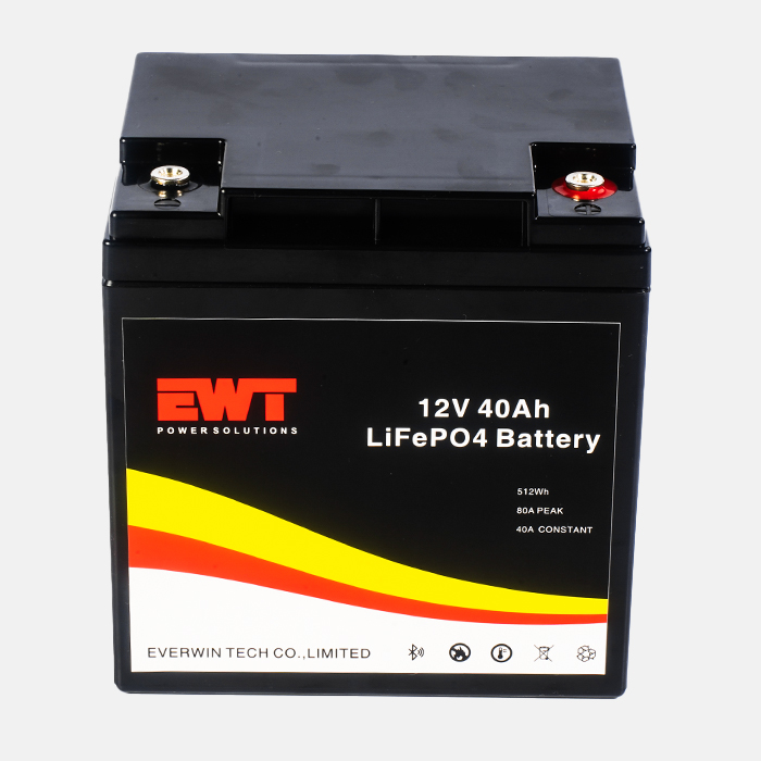 12V 40Ah LiFePO4 LFP Lithium Battery Pack 12.8V Lithium Iron Phosphate Battery for Solar Energy Storage Systems