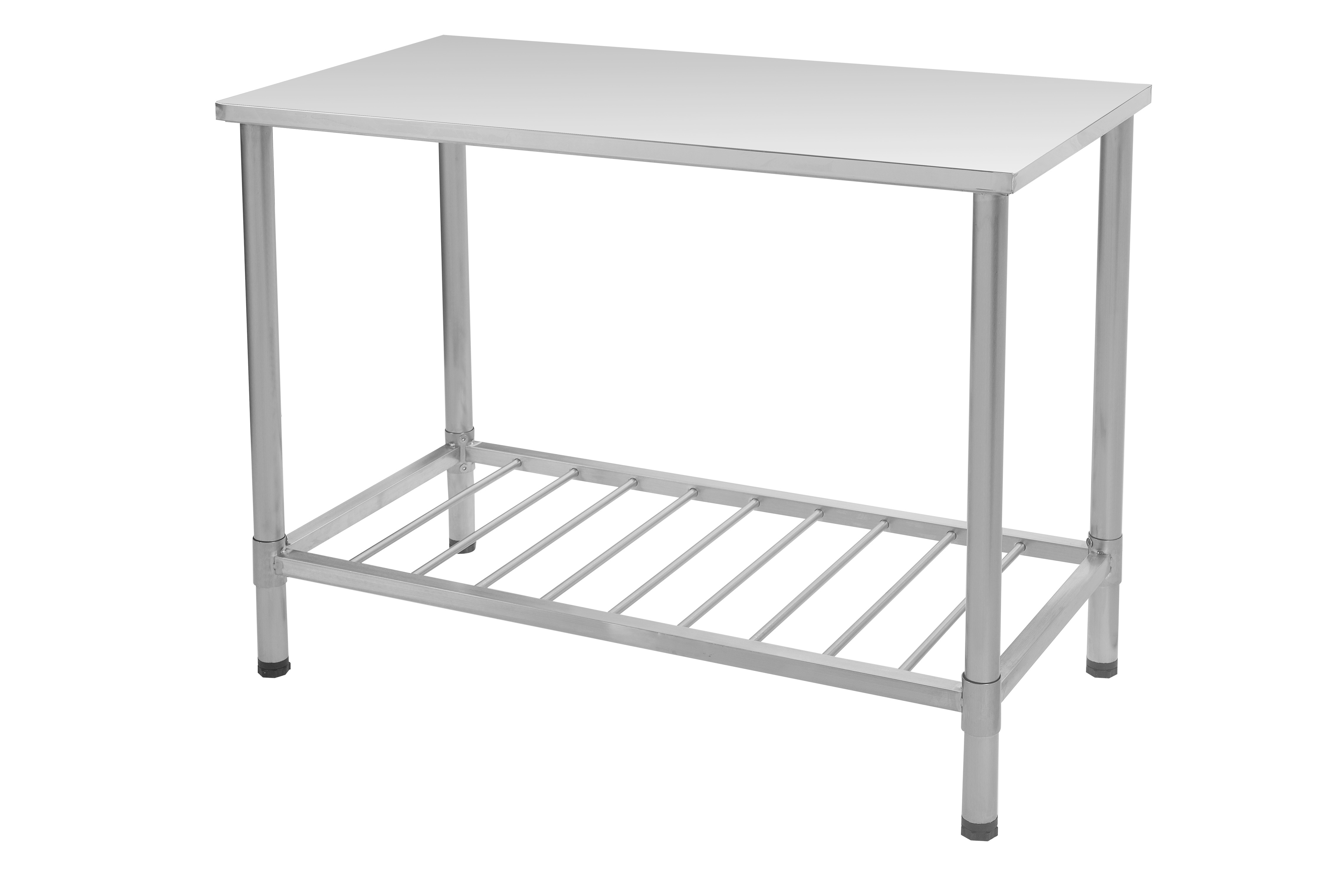 2 Layer Hotel Kitchen Stainless Steel Sink Stand 100x50cm