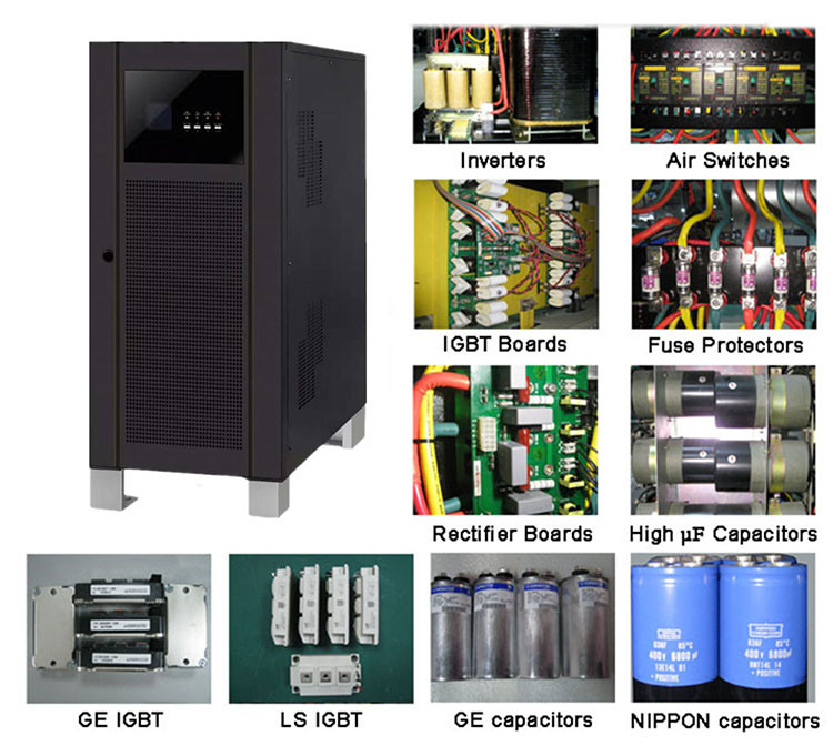 Three Phase 10KVA To 100KVA Industrial Uninterruptible Power Supply 380V/400V