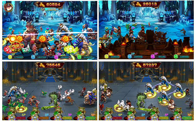 Monster Fight Fish Game Motherboard Arcade 4 Players Up Machine CU