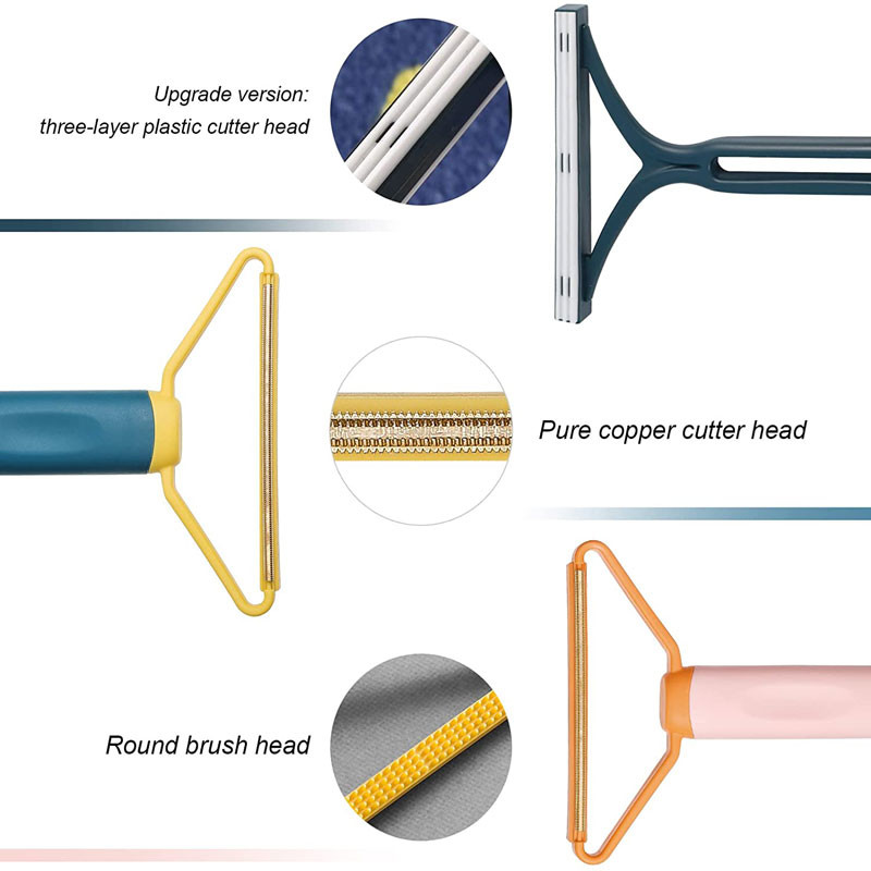 Portable Plastic Metal Uproot Lint Dust Clothes Hair Remover Roller For Couch Carpet