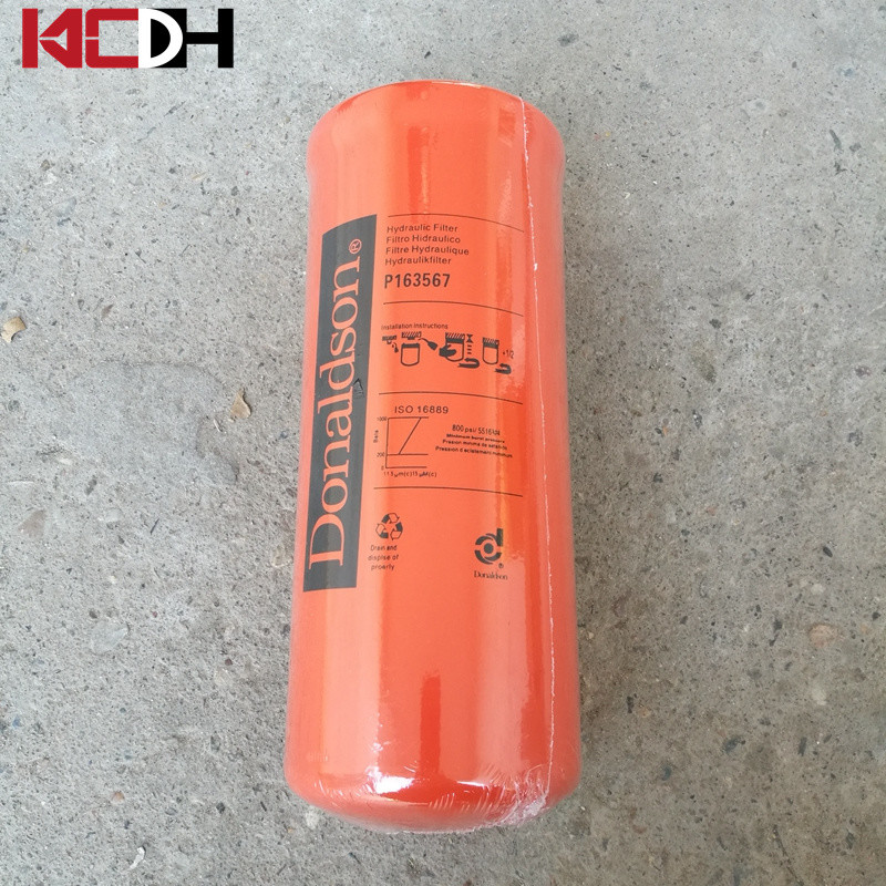 Excavator Engine Parts Hydraulic Oil Return Filter Element P163567