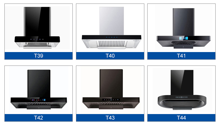 Touch Switch Kitchen Electric Modern Stylish Extractor T Shape Cooker Hood Range Hoods