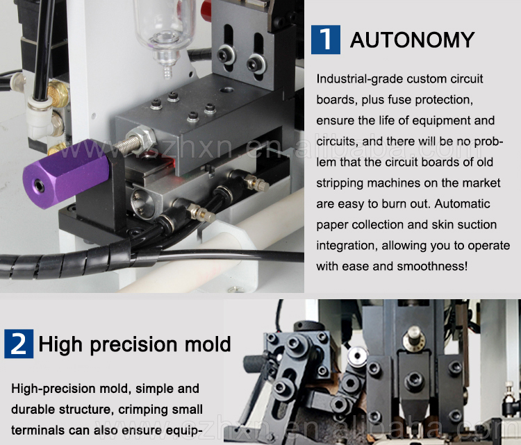 YH-2000-RY Semi-Automatic Connect Terminal Multi-Core Sheathed Cable Wire Stripping and Crimping Machine
