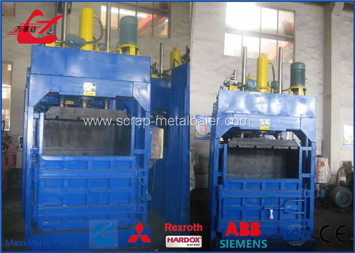 Cotton / PET Bottle Baling Machine With Plc Control System 100 Tons