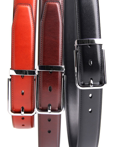 OEM Business Smooth Genuine Cowhide Leather Belts