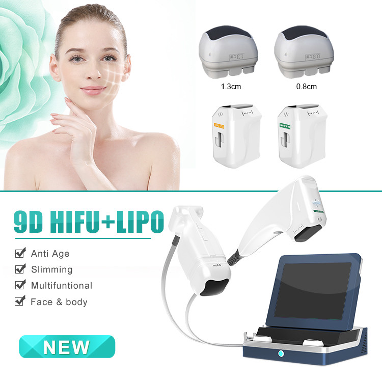 9D HIFU Liposonic 2 In 1 HIFU Machine Anti Aging Wrinkle Removing Skin Tightening Weight Loss