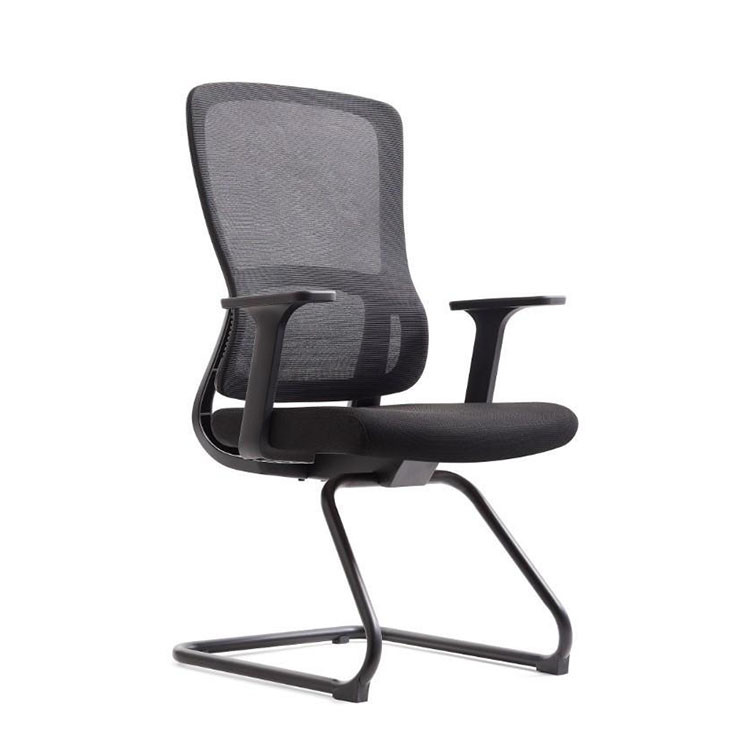 Black Headrest Mesh Office Chair High Stretch Mesh Task Chair