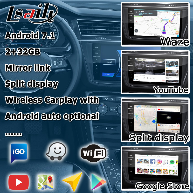 VW Tiguan T-ROC Etc MQB Car Video Interface Rear View WiFi Video Cast Screen Youtube