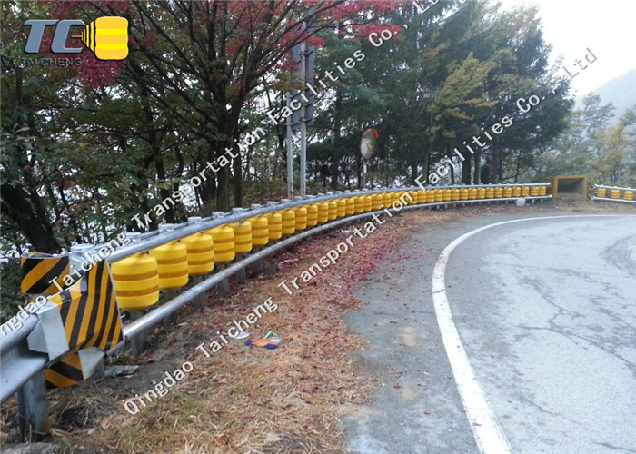 Anti Crash Roller Crash Barrier Q235 Q265 Steel Frame , Roller Safety Barrier