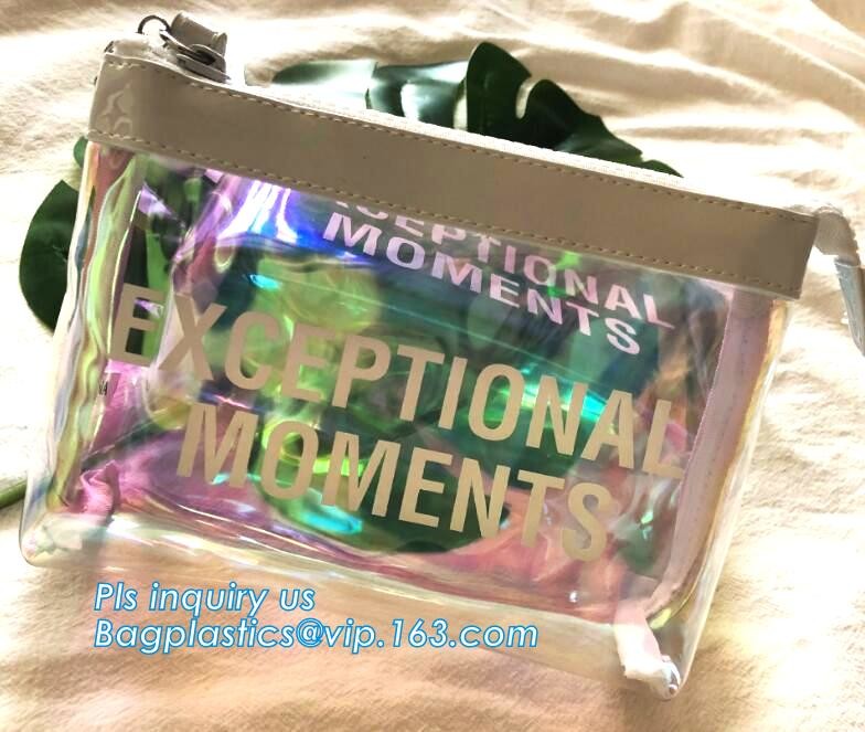 Bulk ladies travel pvc clear promotion make up bag, Toilet Towel Packaging Custom Clear Plastic PVC Travel Cosmetic Bag