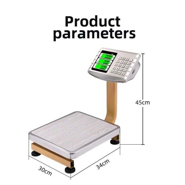 Mini Fold Portable Electronic Scale 60 kg TCS Electronic Platform Scale with Stainless Steel Indicator Bench Scale