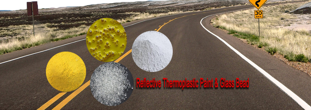 Customized White / Yellow Hot Melt Road Marking Paint Powder Coating