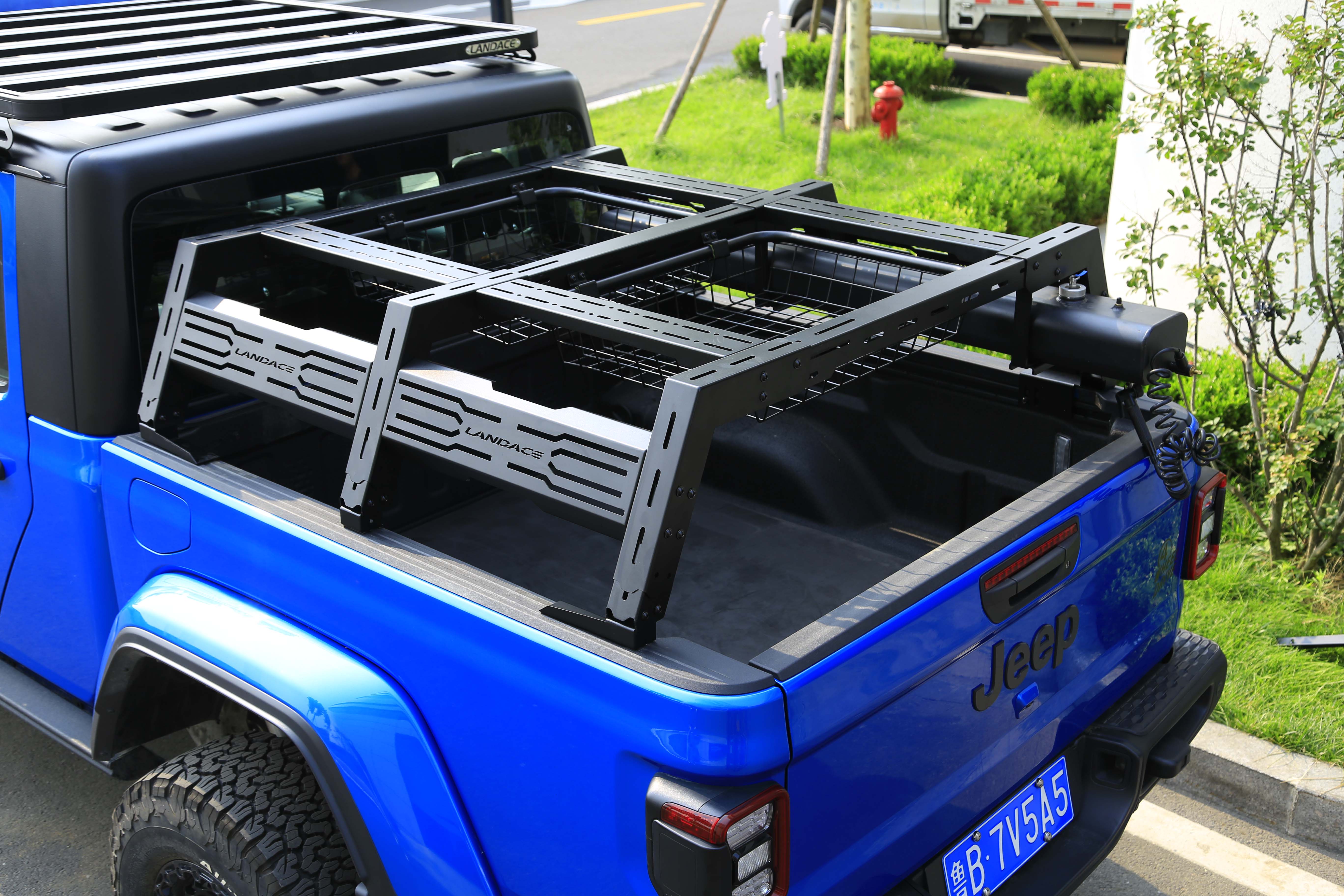 Aluminium Pickup Truck Bed Rack Systems Adjustable Powder Coating