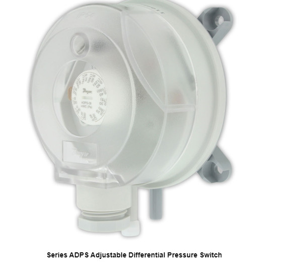 4.4oz Adjustable Differential Pressure Switch 1/2" NPT Connection