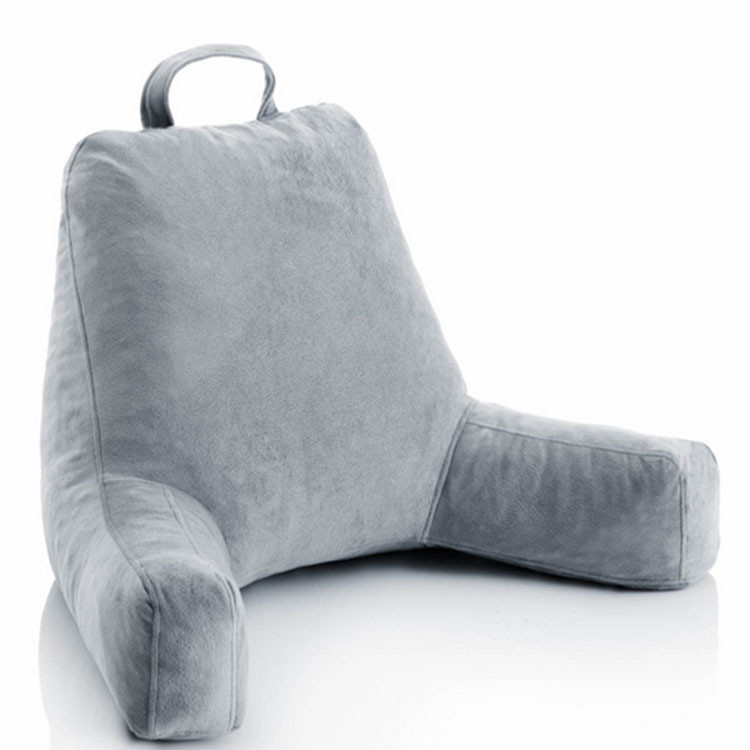 Heating Shredded Foam Reading Pillow , Electric Bed Rest Pillow With Arms