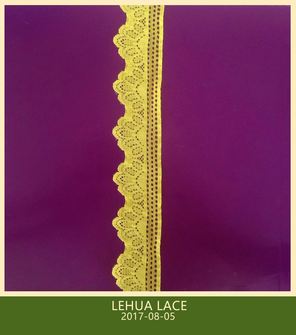 Hot Selling and nice quality Nylon Spandex Stretchy Brazil Lace from China