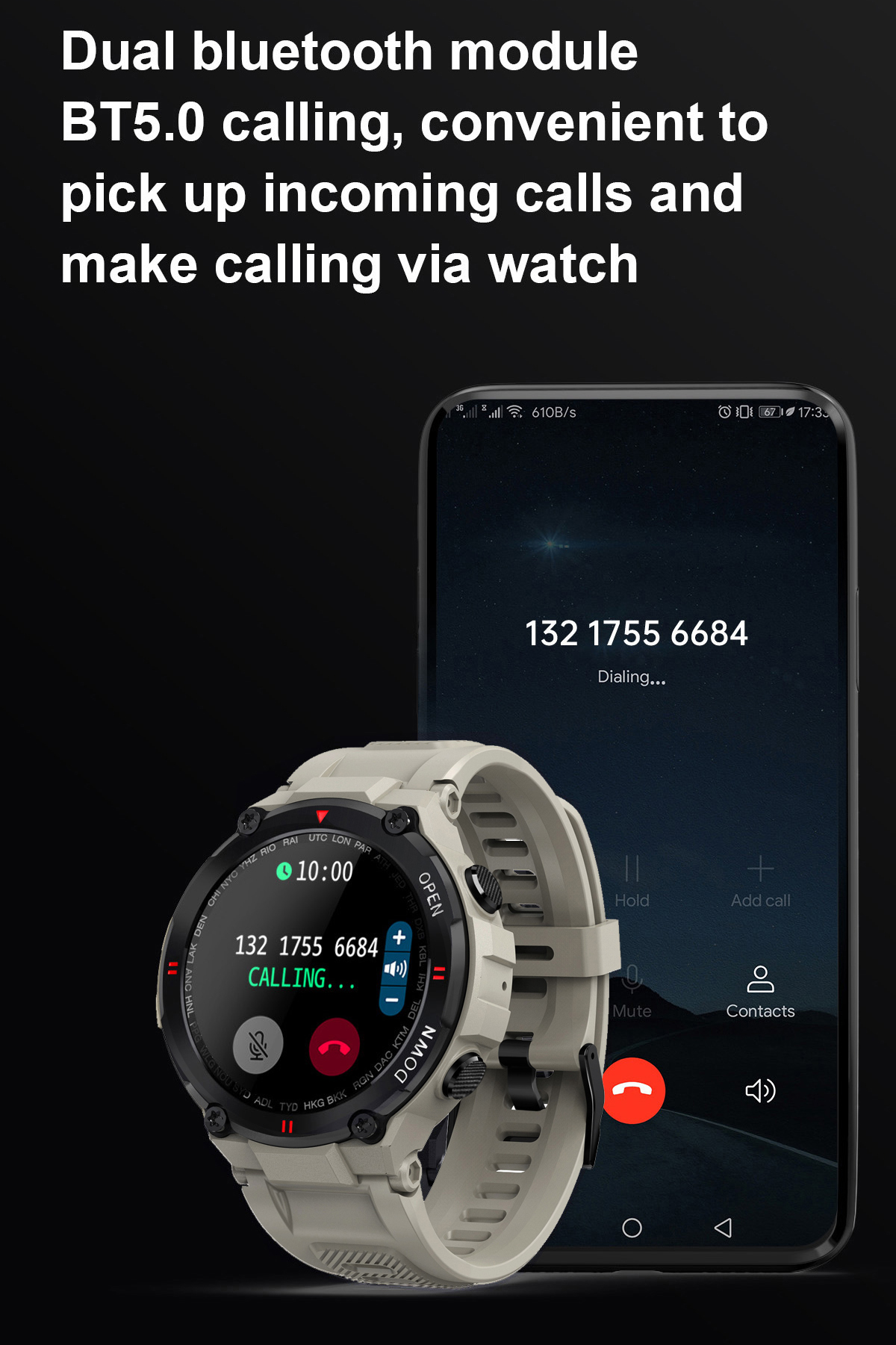 K32 Smartwatch 400mAh Blood PressureSuper Long Standby Time