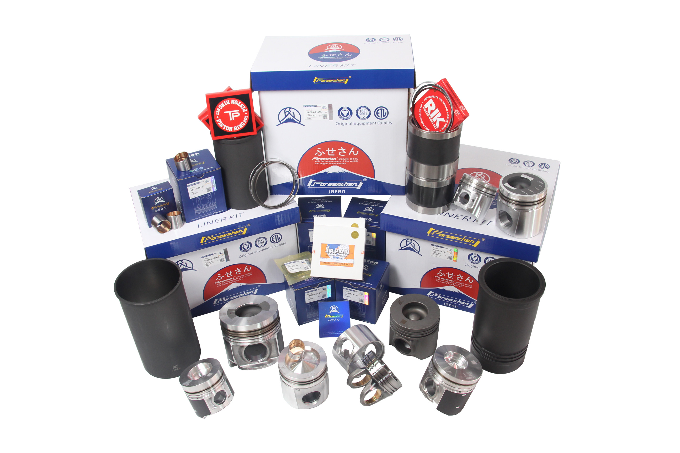 Liner Kit FORSENTHAN Excavator Parts Overhaul Kit Piston Piston Ring Set