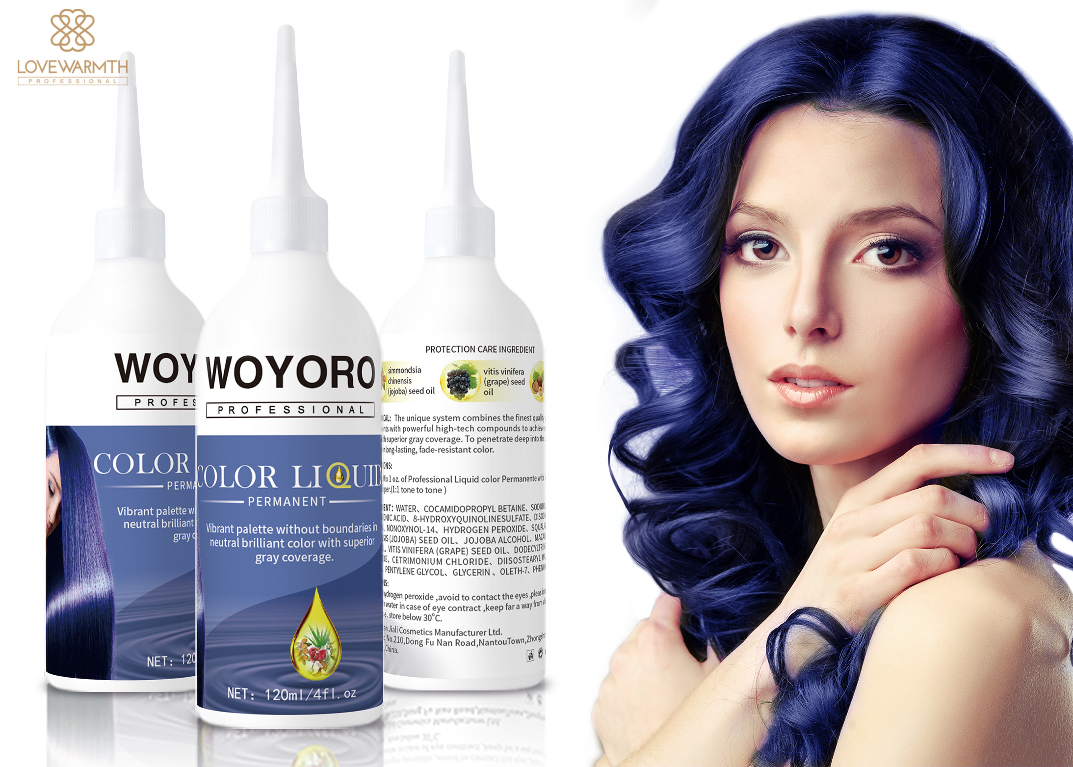 Private Label Professional Permanent Liquid Hair Toner For All Type Hair 100% Flawless Gray Coverage